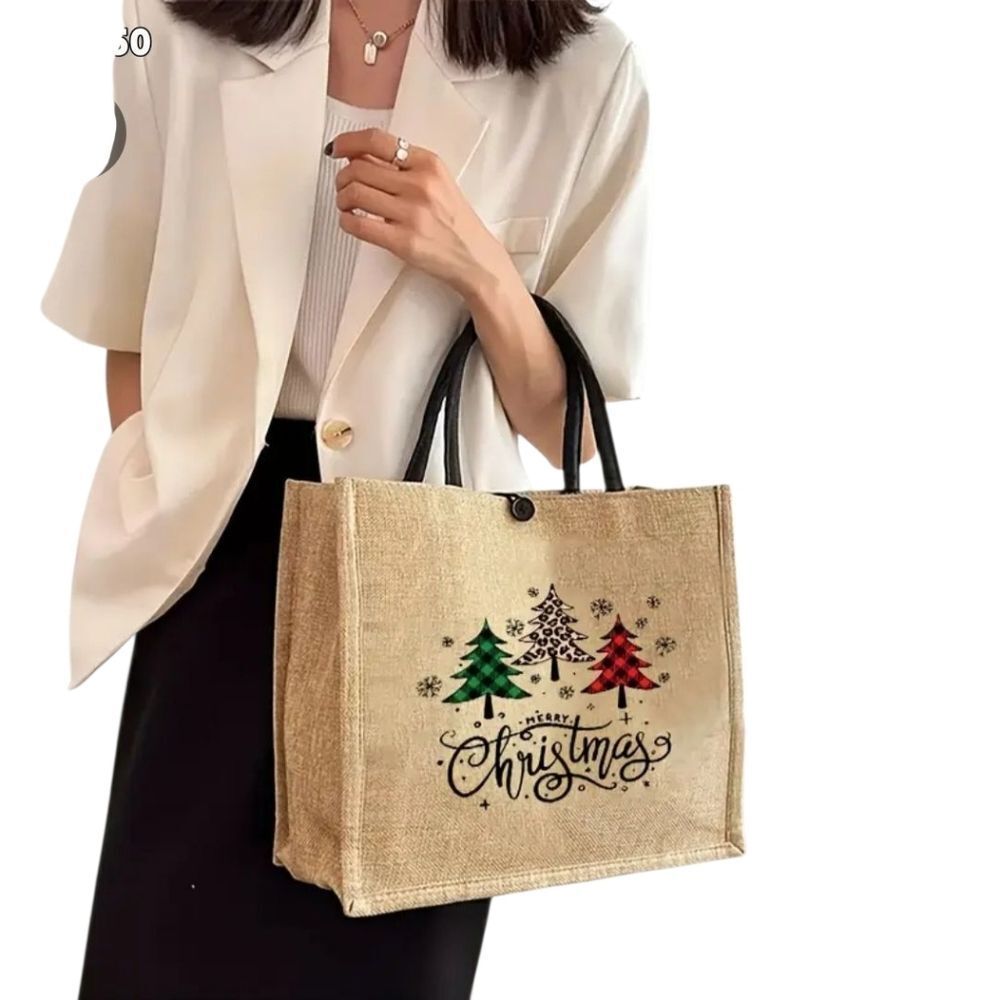 Festive Christmas Tote Bag - Picture 2 of 5